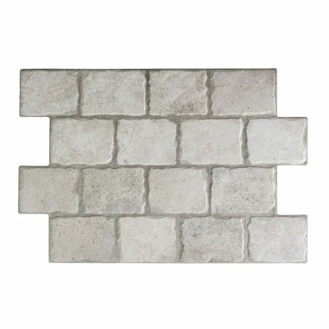Bologna White Cobblestone Effect Matt Porcelain Wall Tile