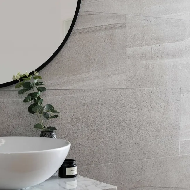 Burlington Stone Effect Taupe Matt Ceramic Wall Tile