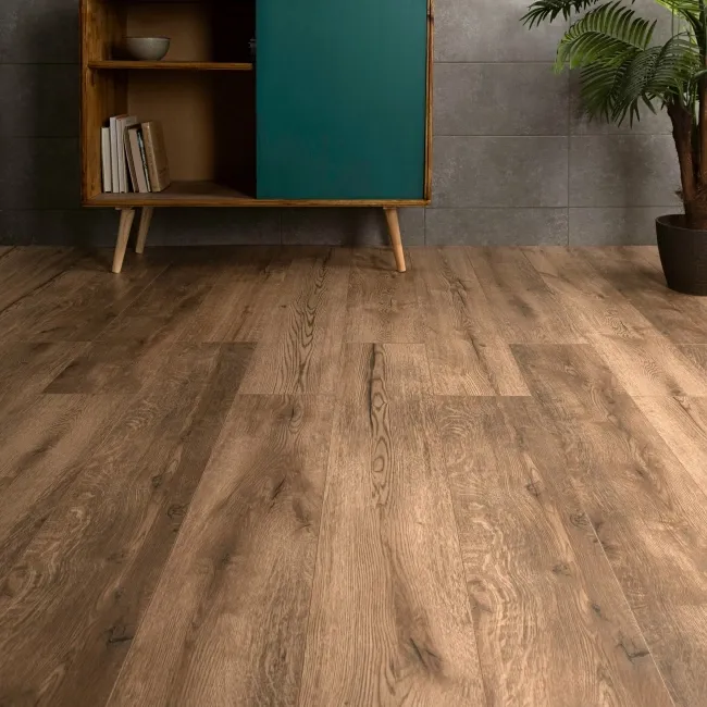 Craft Cool Brown Oak Pure+ Laminate Flooring 12mm