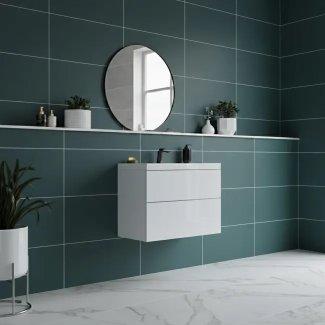 Paradise Teal Matt Ceramic Wall Tile