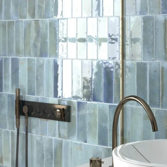 Luma Sky Blue Gloss Ceramic Wall Tile