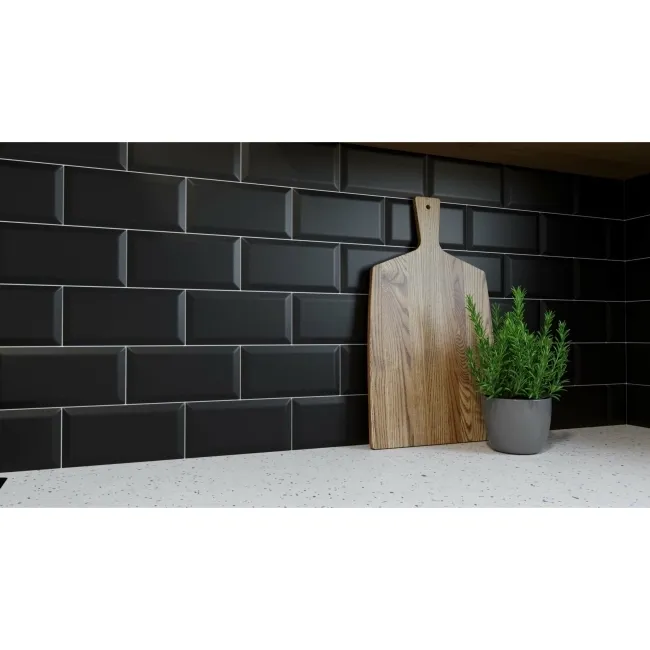 Metro Matt Black Wall Tiles 