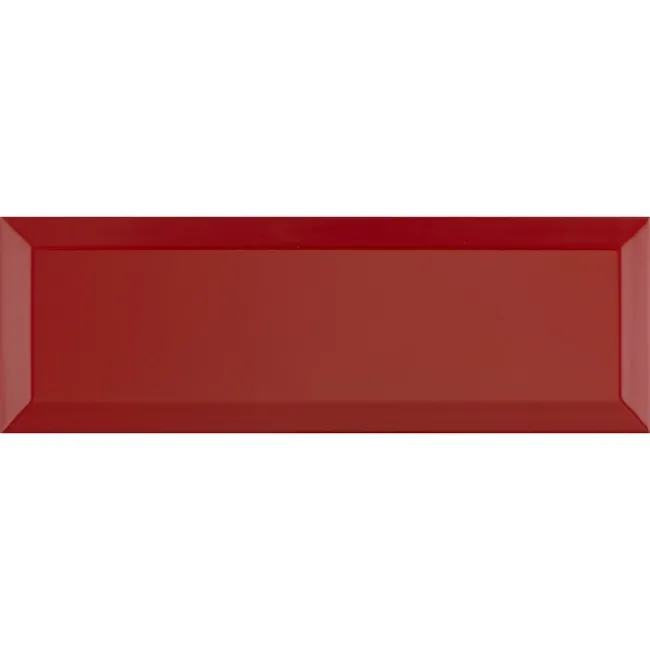 Gloss Ceramic Wall Red Metro Tiles