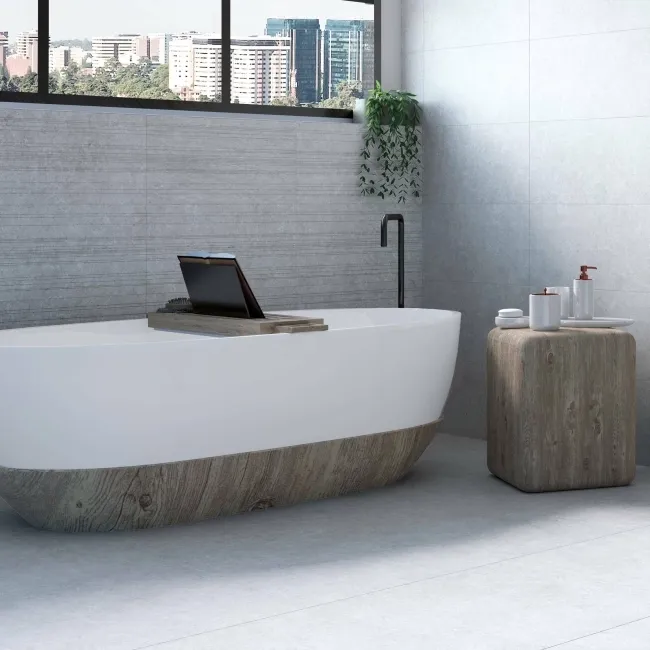 Towns Pearl Grey Nimes Decor Wall Tile