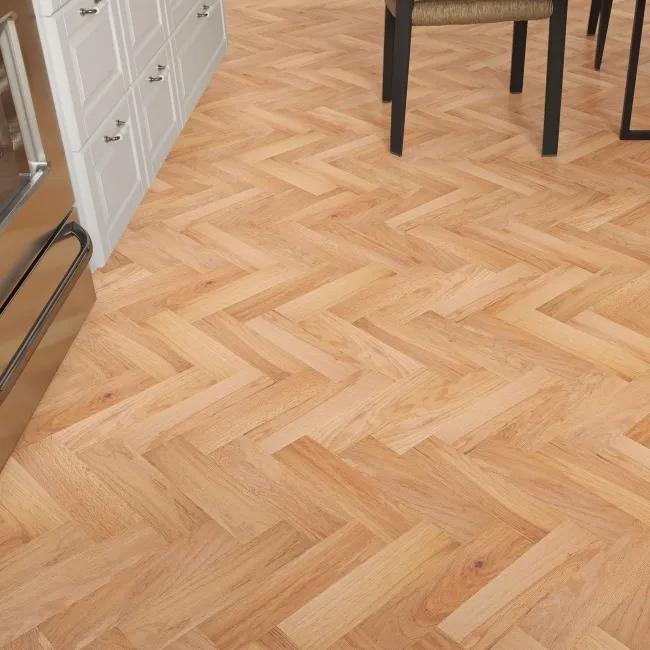 Parquet Oak Herringbone Engineered Wood 10mm Brushed & Oiled