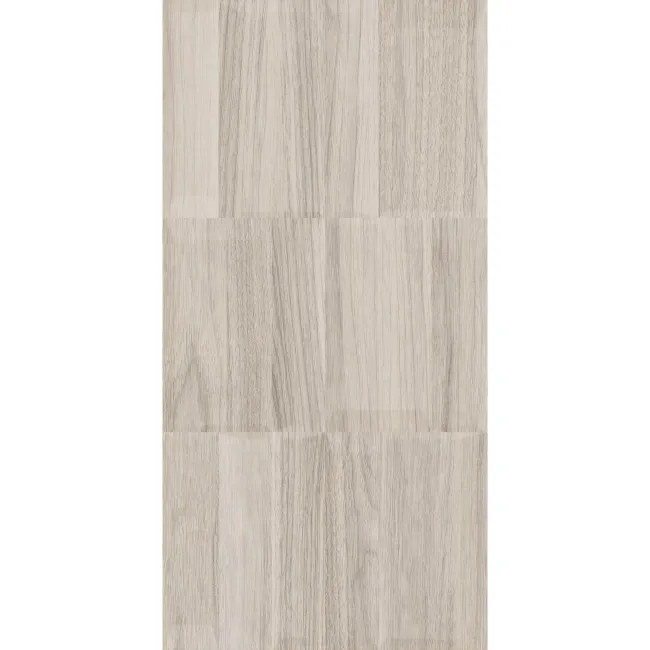 Nogal Block Decor Grey Wood Effect Matt Ceramic Wall Tile