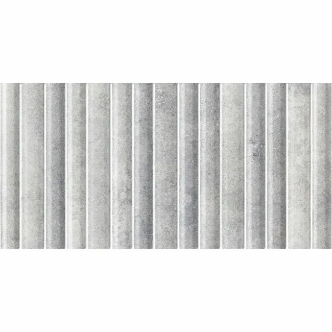 Rubik Smokey Grey Kit Kat Effect Gloss Ceramic Wall Tile
