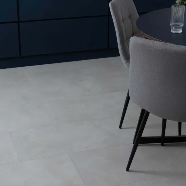 Spector Grey Concrete Tile Effect Luxury Click Vinyl Flooring 5.5mm