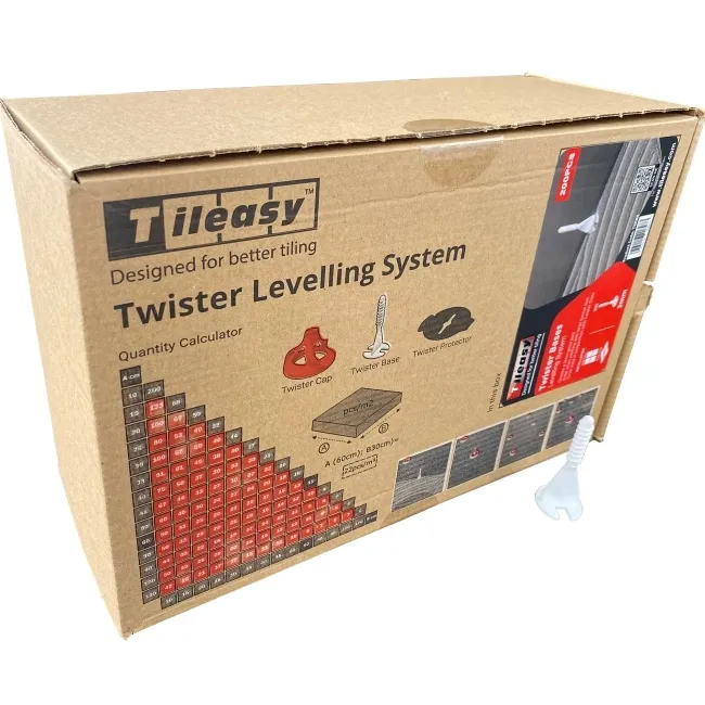Tileasy 3mm Twister Leveling Spacer Base - Pack of 200