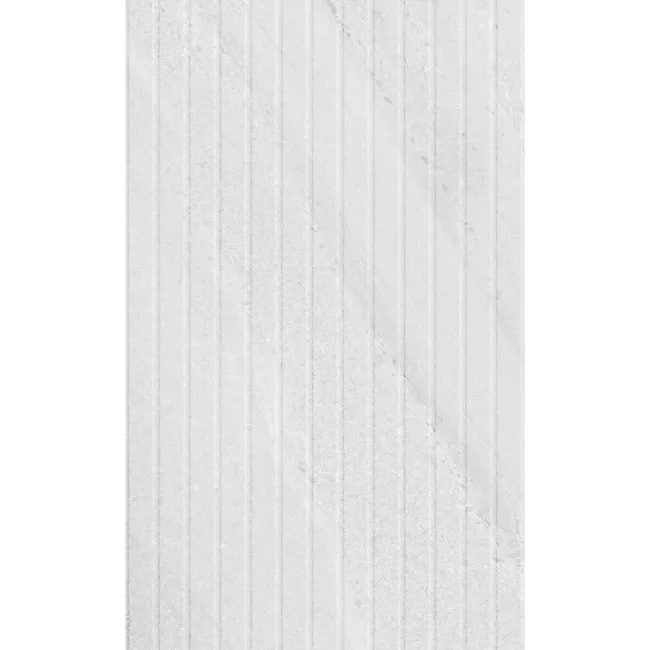 Urbano White Decor Stone Effect Matt Ceramic Wall Tile