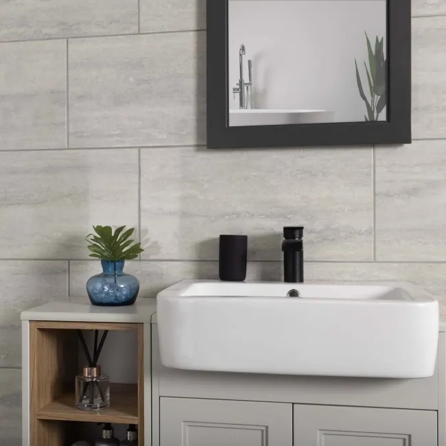 Veneto Grey Glossy Wall Tiles