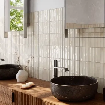 Alba Beige Kit Kat Effect Gloss Ceramic Wall Tile