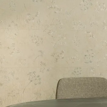 Roca Ostuni Floral Decor Beige Matt Ceramic Wall Tile
