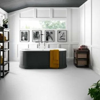 Chess White Matt Ceramic Floor Tile