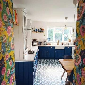 Hanoi Star Blue Floor Tiles