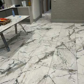 The Room White Italian Marble Matt Porcelain Wall and Floor Tiles