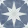 Supernova Star Blue Patterned Matt Vitrified Ceramic Floor Tile