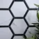 Fusion White Marble Effect & Black Border Hexagon Tile