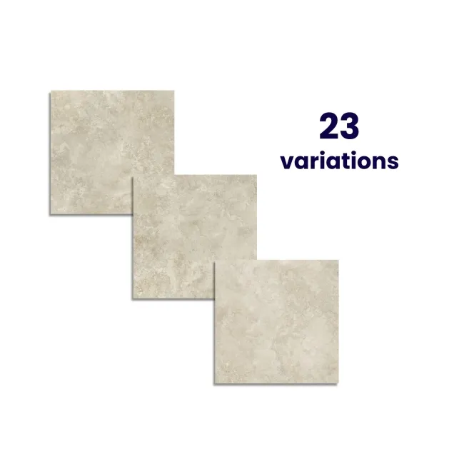 Premiere Beige Stone Effect Matt Porcelain Floor Tile