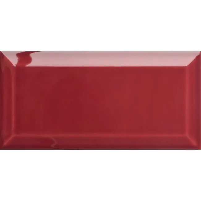 Metro Bevelled Victorian Burgundy Gloss Ceramic Wall Tile