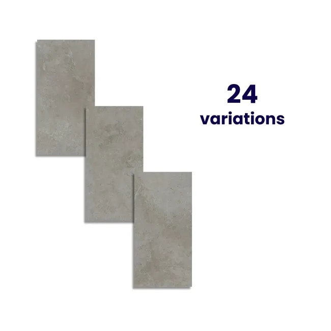 Baltico White Stone Effect Matt Porcelain Wall & Floor Tile