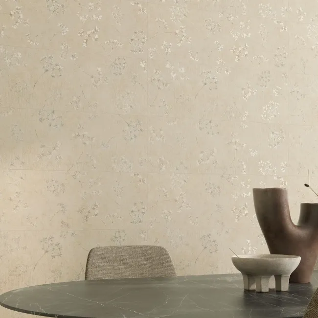 Roca Ostuni Floral Decor Beige Matt Ceramic Wall Tile