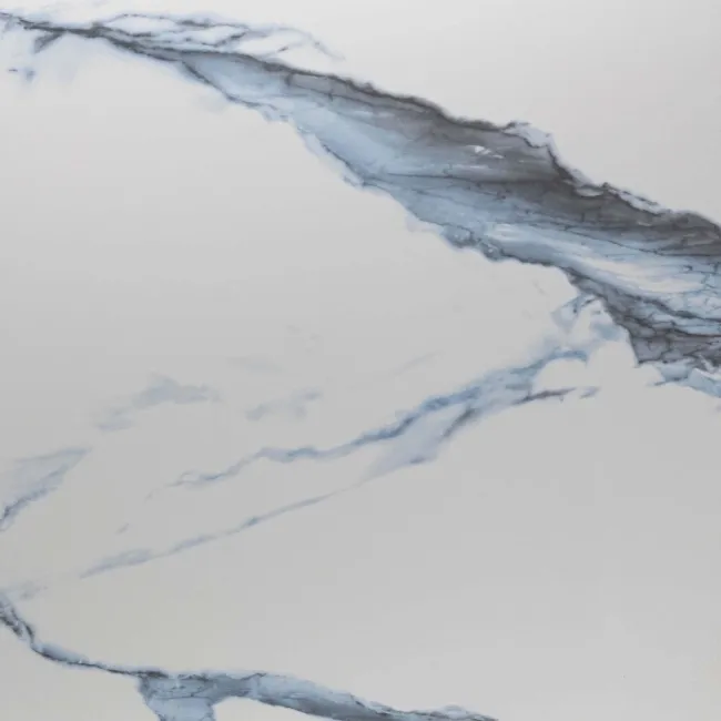 Calacatta Blue Marble Effect Polished Porcelain Floor Tile