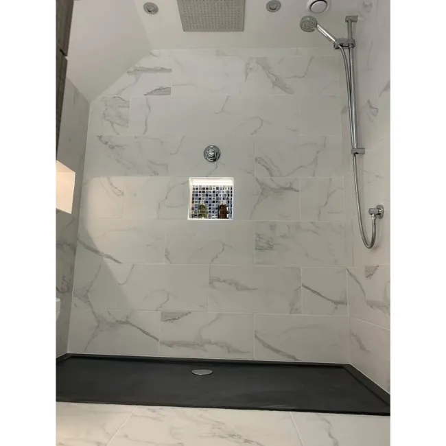 Carrara White Matt Marble Porcelain Wall and Floor Tile