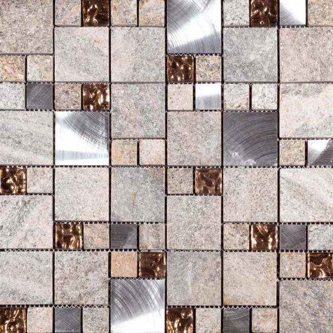 Comet Rose Square Stone Mosaic 300x300
