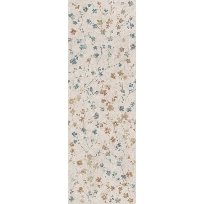 Roca Brixstone Floral Decor Beige Matt Ceramic Wall Tile