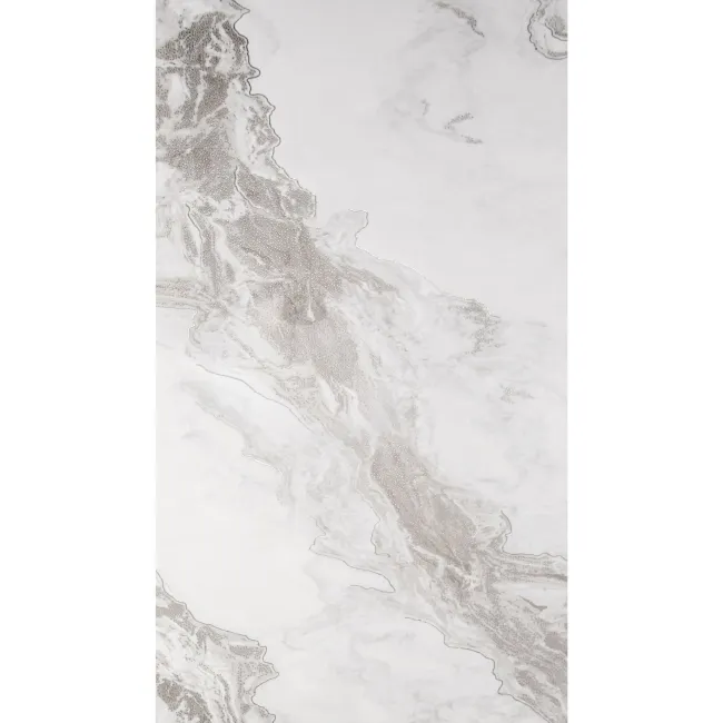 Fenndi Silver Marble Effect Polished Porcelain Tile