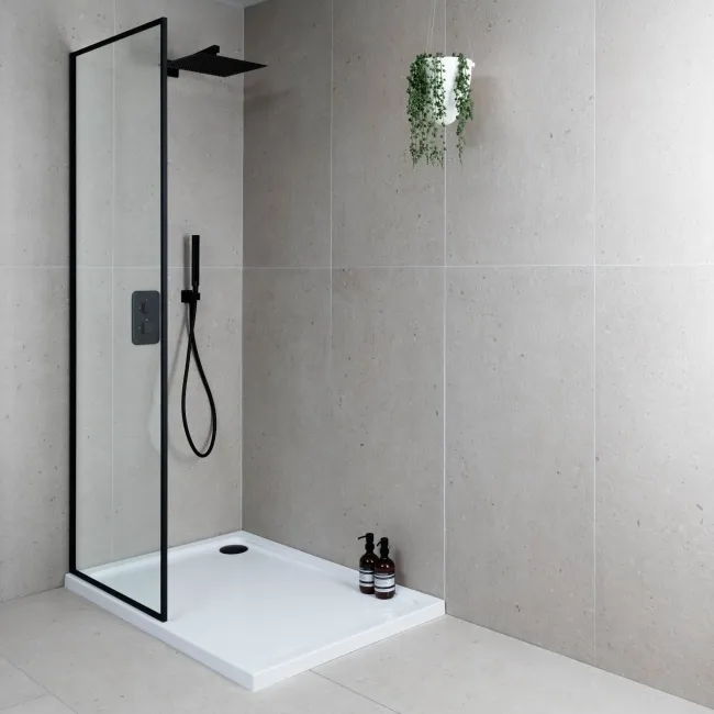 Flakestone Greige Concrete Effect Matt Porcelain Wall and Floor Tile