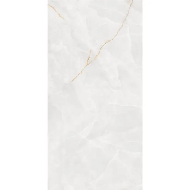 Omen White Onyx Marble Effect Matt Porcelain Tile