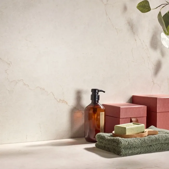 Roca Crema Delicato Marble Effect Matt Porcelain Tile