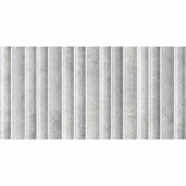 Rubik Smokey Grey Kit Kat Effect Gloss Ceramic Wall Tile