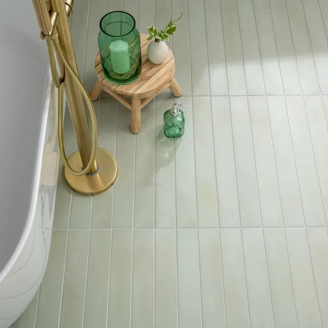 Stonella Green Stone Effect Matt Porcelain Wall and Floor Tile