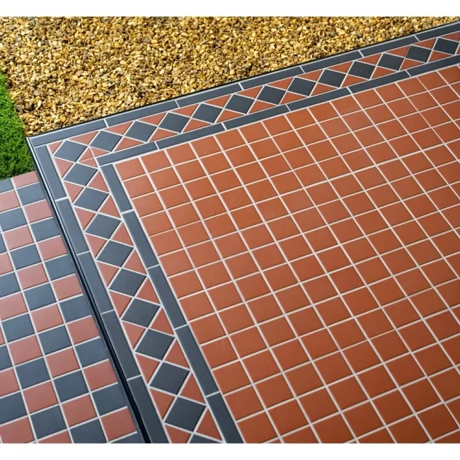 Victorian Red & Black Border