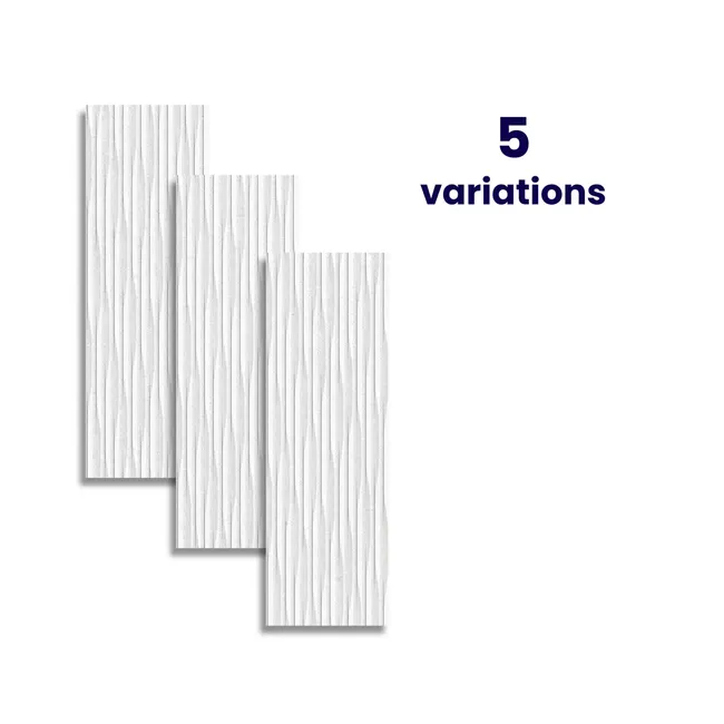 Colony Decor White Stone Effect Matt Ceramic Wall Tile