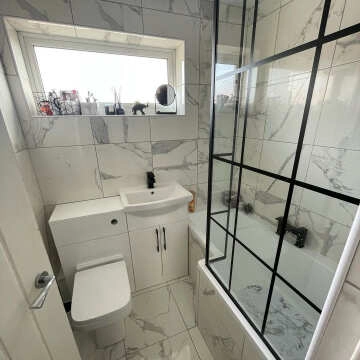 Carrara White Gloss Marble Effect Rectified Vitrified Ceramic Floor Tile