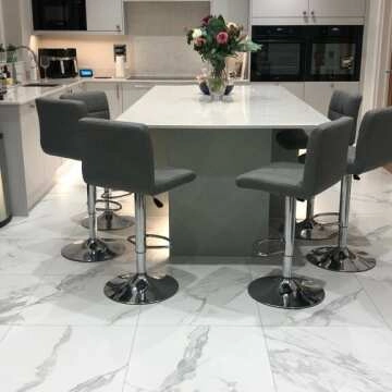 Carrara White Matt Marble Porcelain Floor Tile