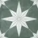 Supernova Star Green Patterned Matt Vitrified Ceramic Floor Tile
