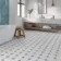 Leeds Blue Patterned Matt Porcelain Floor Tile