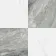 Marble Chess Effect Grey & White Matt Porcelain Tile