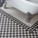 Victorian White & Black Chequer Mosaic