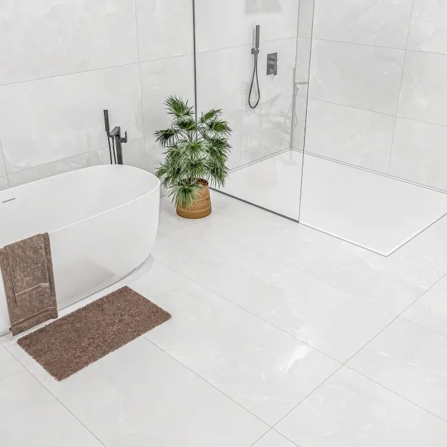 Precious Grey Onyx Marble Effect Matt Porcelain Tile