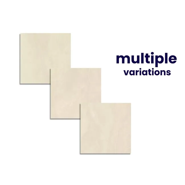 Marsa Ivory Stone Effect Polished Porcelain Floor Tile