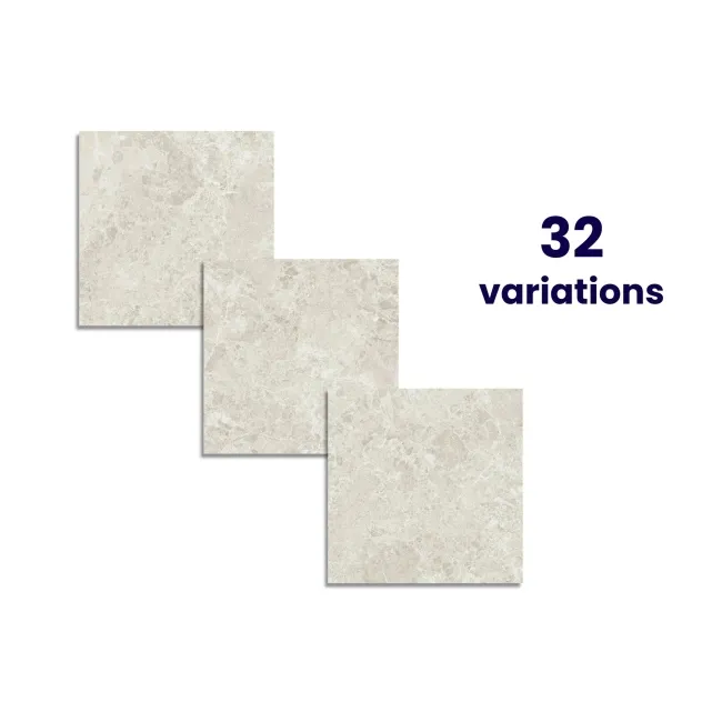 Roca Marais Ivory Marble Effect Matt Porcelain Floor Tile