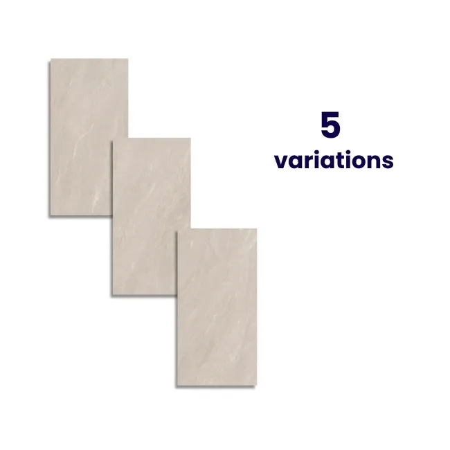 Teide Ivory Stone Effect Anti Slip Matt Porcelain Tile