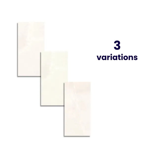 Precious Ivory Onyx Marble Effect Polished Porcelain Tile