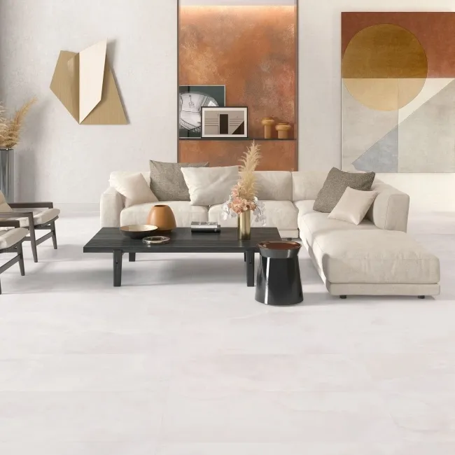 Precious White Onyx Marble Effect Matt Porcelain Tile